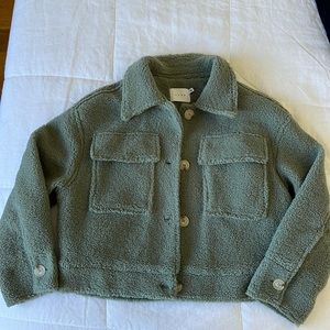 Light green cropped jacket